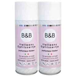 2x Opfrissertje Witte Musk 400 ml^B&B Italiaanse Wasparfum Hot