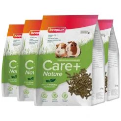 Discount 4x Care+ Nature Cavia 1,5 kg Droogvoer & Zaden