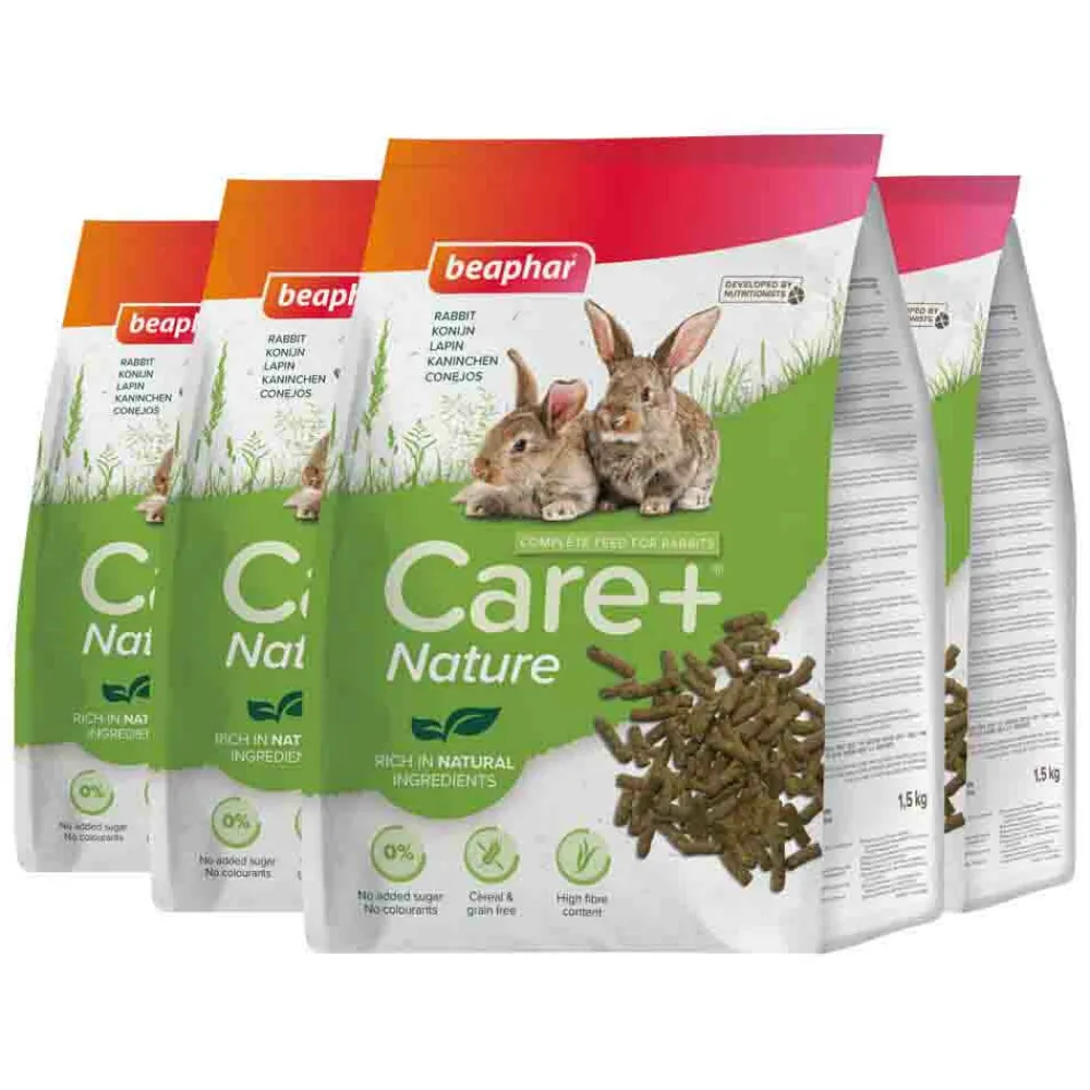 Droogvoer & Zaden<Beaphar 4x Care+ Nature Konijn 1,5 kg