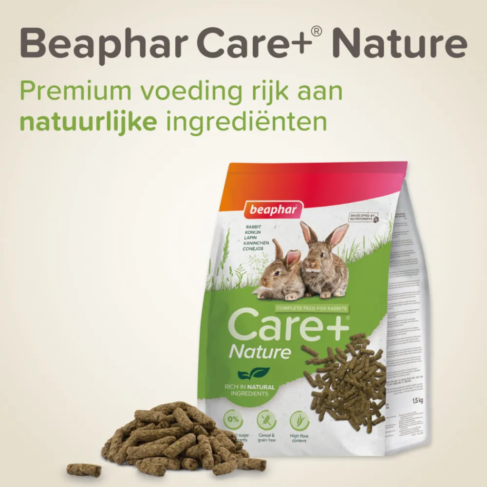 Droogvoer & Zaden<Beaphar 4x Care+ Nature Konijn 1,5 kg