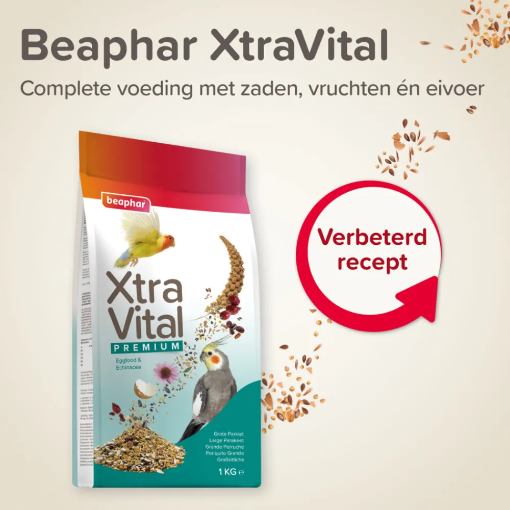 Sale 5x XtraVital Grote Parkiet 1 kg Droogvoer & Zaden