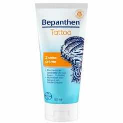 Zonbescherming<Bepanthen 2x Tattoo Zonnecrème 50 ml