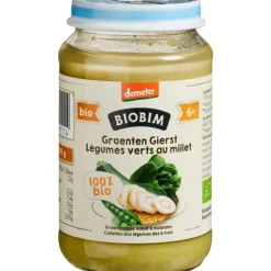 Baby & Peutervoeding<Biobim 6x Groentehapje 6+ mnd Groenten & Gierst 190 gr