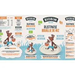 Baby & Peutervoeding<Biobim 6x Papje 4+ mnd Rijstpapje 200 gr