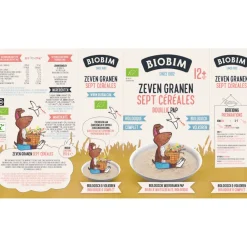 6x Papje 12+ mnd Zeven Granen 250 gr^Biobim Discount