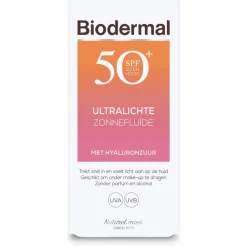 2x Ultralichte Zonnefluide SPF 50+ 40 ml^Biodermal New