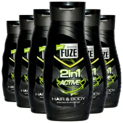 6x Fuze Douchegel Hair & Body Active 300 ml^Body-X