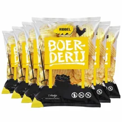 Sale 6x Zeezout Ribbel 190 gr Snacks
