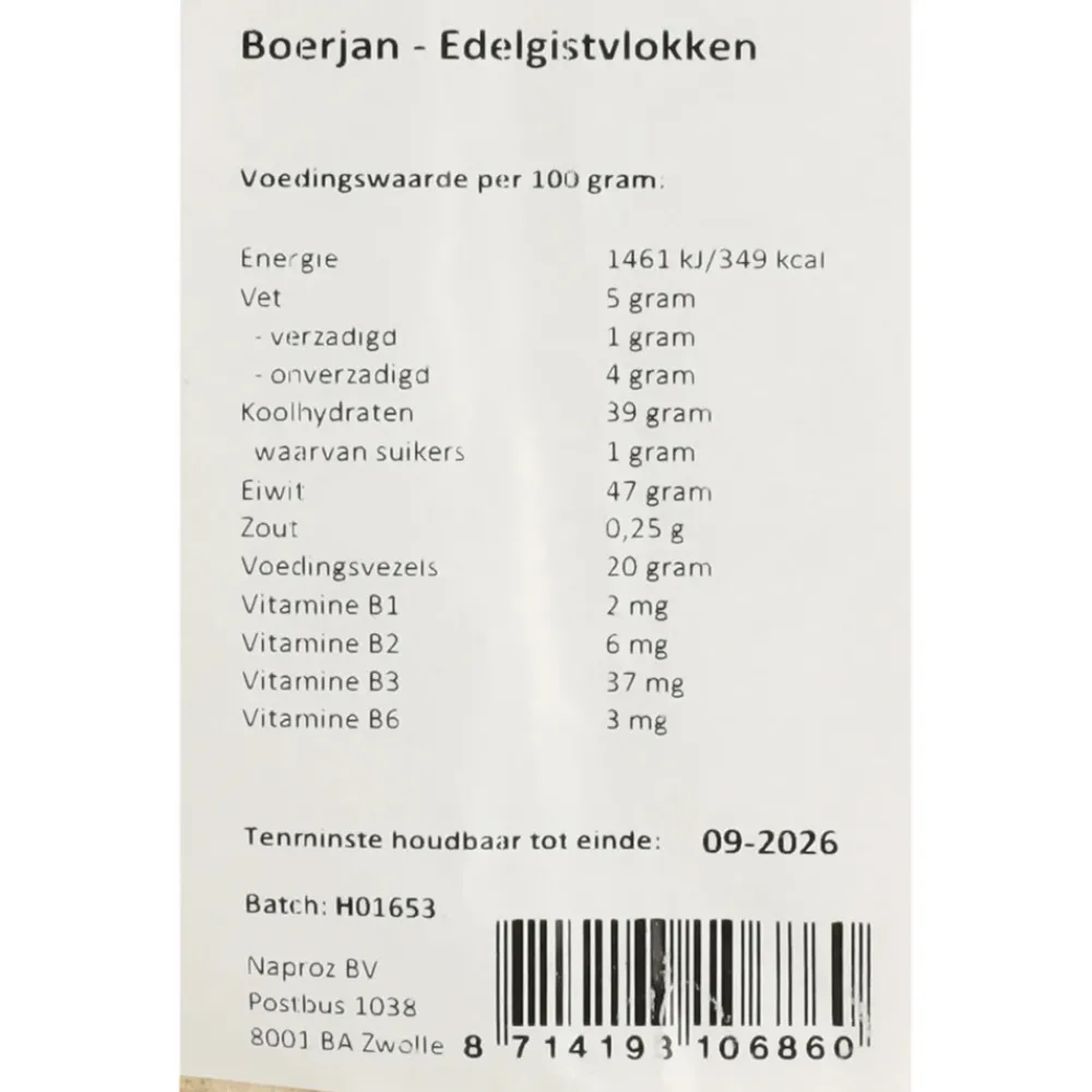 Bakken<Boerjan 3x Edelgistvlokken 200 gr