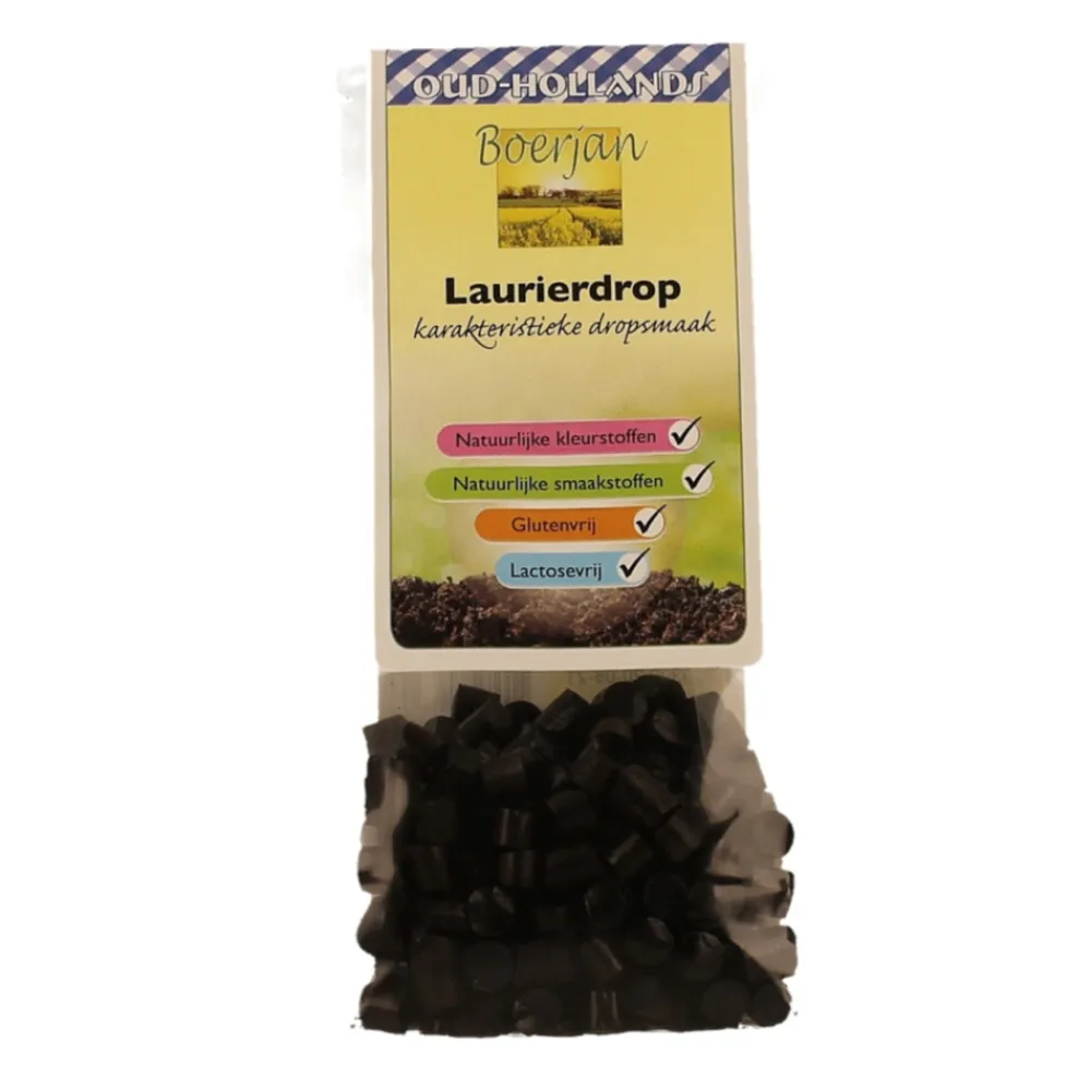 Snoep<Boerjan 3x Laurierdrop 75 gr