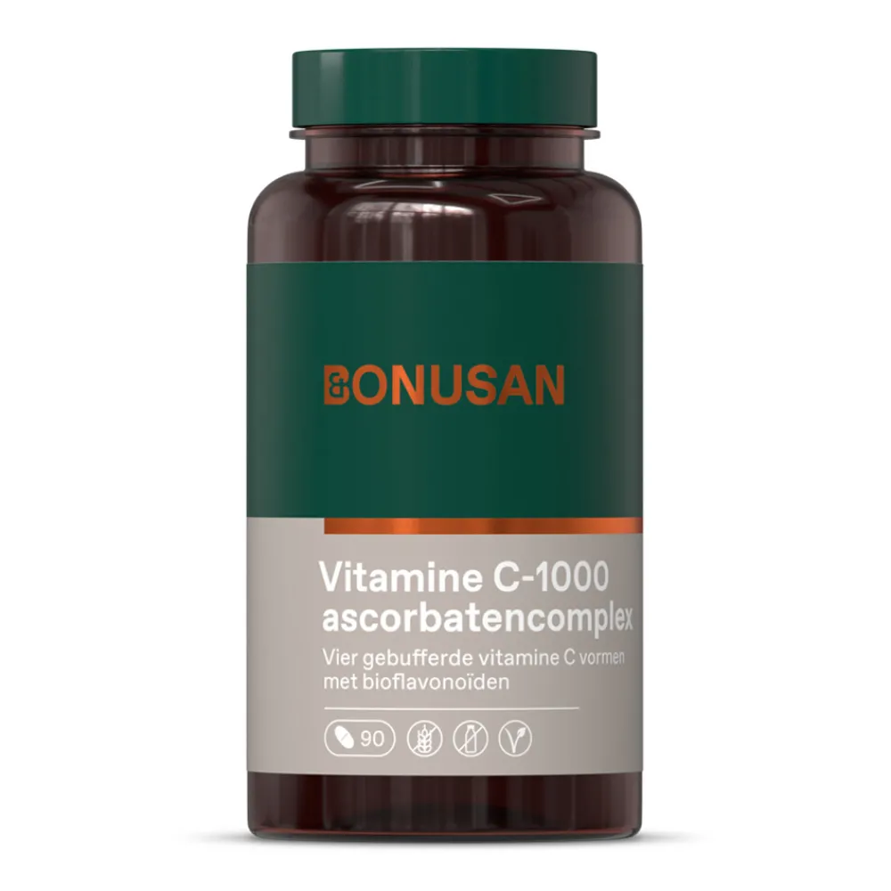 Mineralen|Vitaminen<Bonusan 2x Vitamine C-1000 ascorbatencomplex 90 tabletten