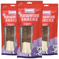 Best 3x Geperst Bot Hondensnack Eend 20 cm 175 gr Snacks