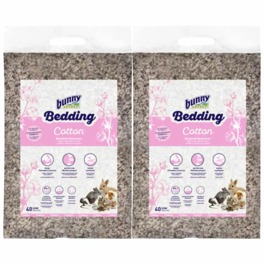 2x Bodembedekking Katoen 40 liter^Bunny Nature Online