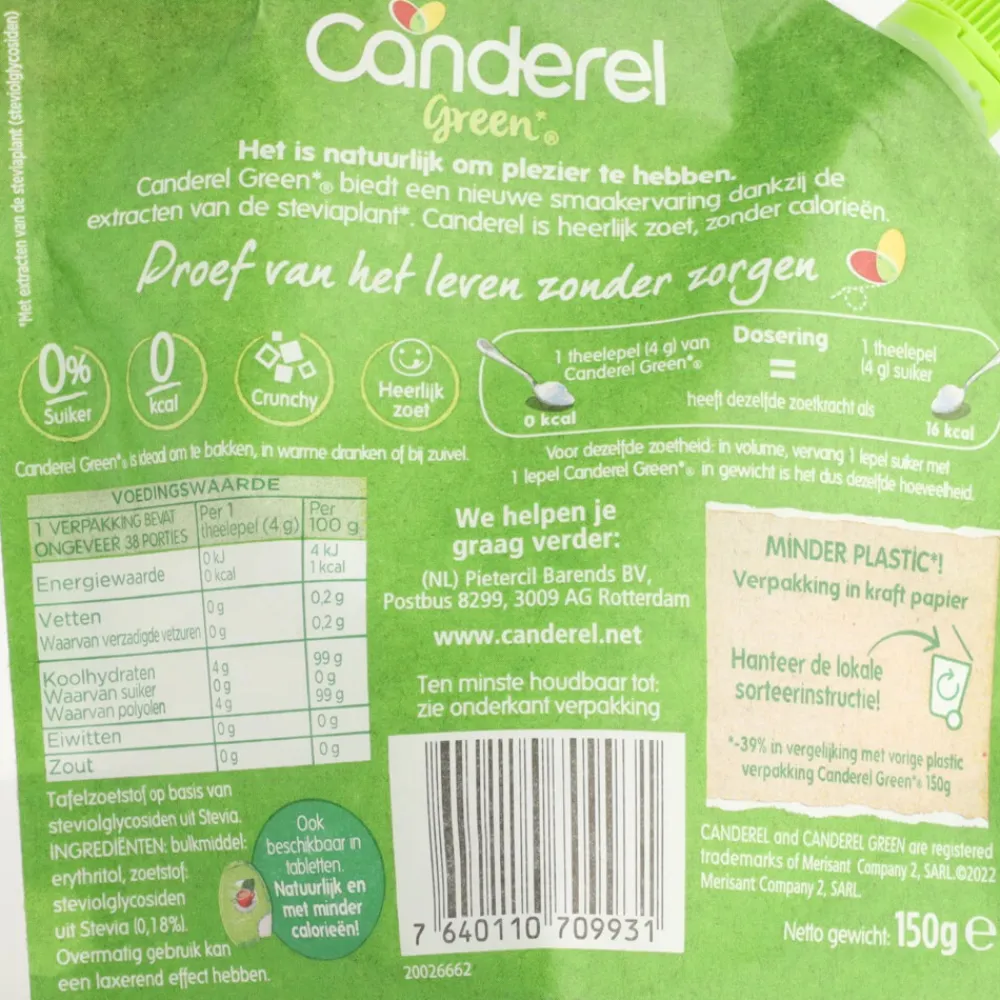 6x Green Stevia Crunchy 150 gr^Canderel Sale