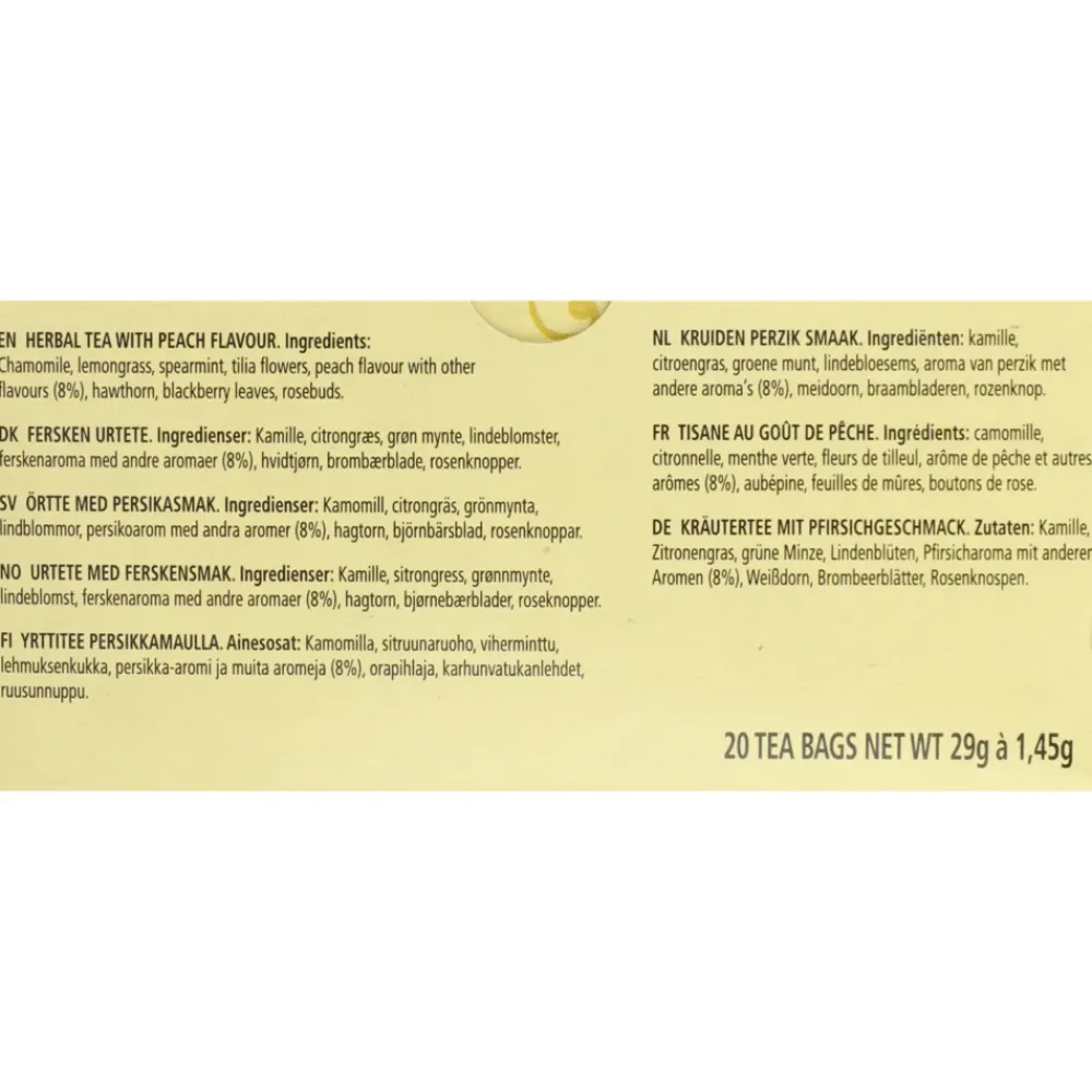 Outlet 3x Sleepy Time Peach Thee 20 stuks Thee