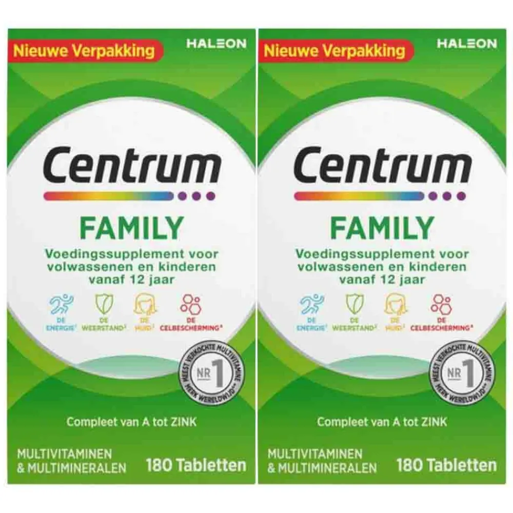 Sale 2x Family Multivitaminen 180 tabletten Multi Vitaminen En Mineralen