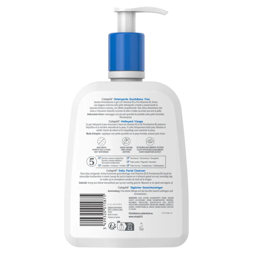 Lichaam<Cetaphil 2x Daily Facial Cleanser 470 ml