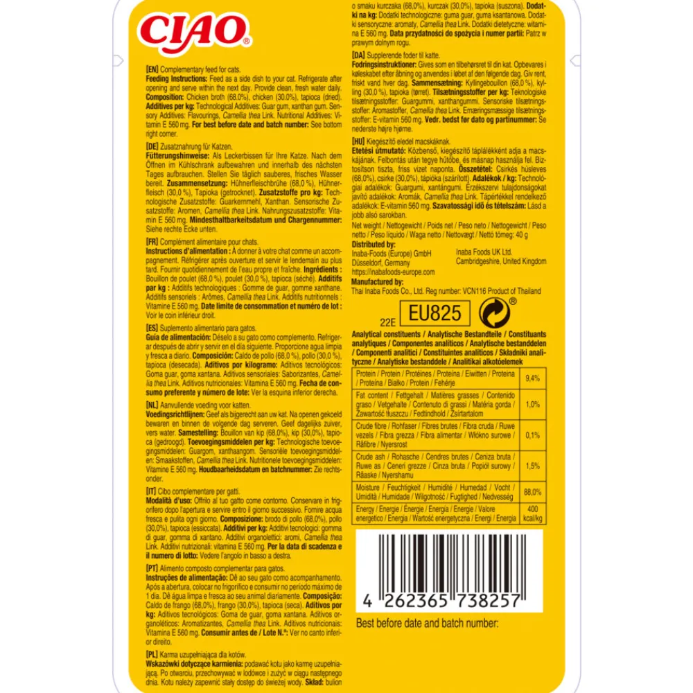 Discount 12x Broth Kattensnack Chicken 40 gr Kattenvoer