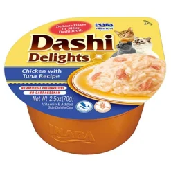 Hot 6x Dashi Delights Kattenvoer Nat Chicken & Tuna 70 gr Kattenvoer