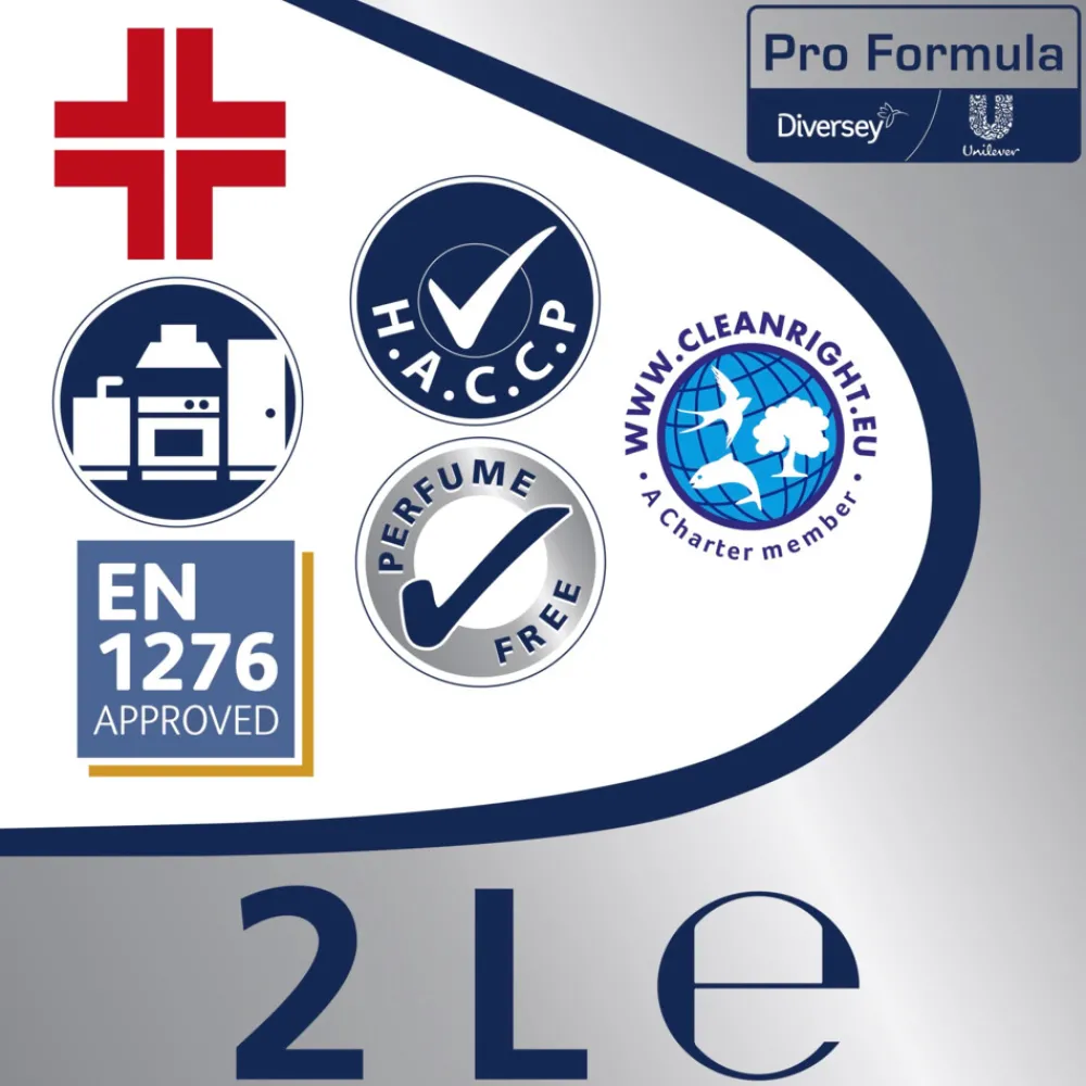 Outlet 6x 2-in-1 Desinfecterende Keukenreiniger Pro Formula 2 liter Keukenartikelen