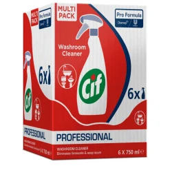 6x 2-in-1 Sanitairreiniger -en Ontkalker Pro Formula 750 ml^Cif Professional Best