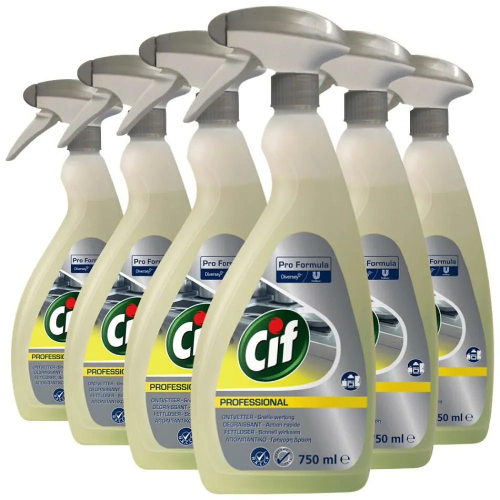 6x Ontvetter Pro Formula 750 ml^Cif Professional New