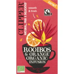 Thee<Clipper 3x Thee Rooibos Orange 20 stuks