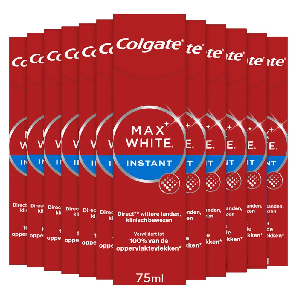 12x Tandpasta Max White Optic 75 ml^Colgate