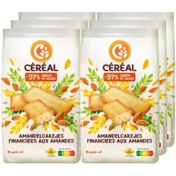 6x Amandelcakejes 175 gr Snacks|Snacks & Tussendoortjes