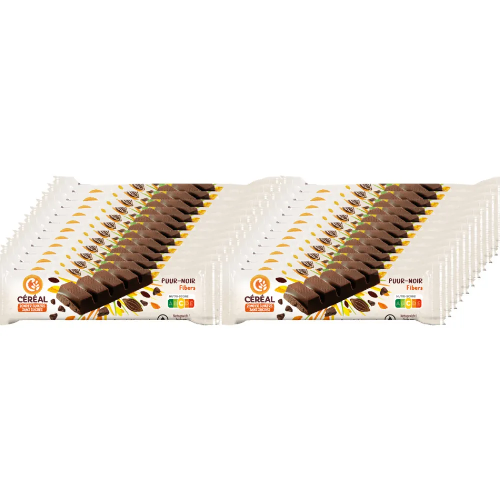 24x Chocoladereep Puur 42 gr^Céréal Discount