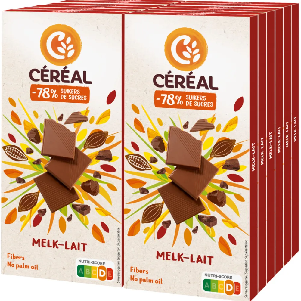 Outlet 12x Chocoladetablet Melk 80 gr Chocolade