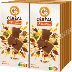 Chocolade<Céréal 12x Chocoladetablet Praline 100 gr