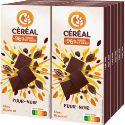 Chocolade<Céréal 12x Chocotablet Puur 80 gr
