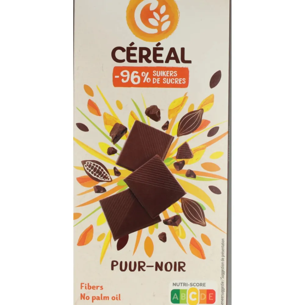 Chocolade<Céréal 12x Chocotablet Puur 80 gr