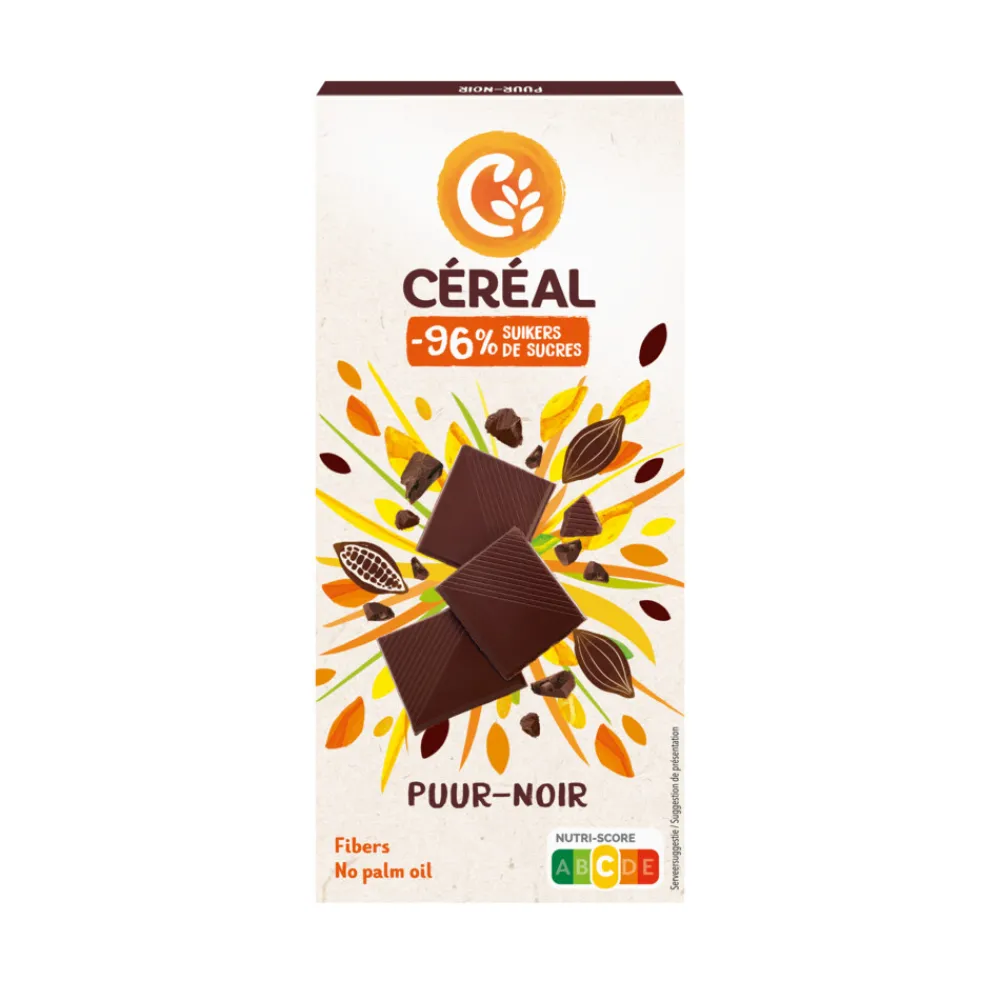 3x Chocotablet Puur 80 gr^Céréal Discount