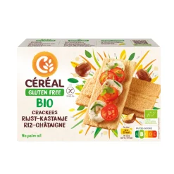 Online 4x Crackers Rijst & Kastanje 250 gr Brood & Crackers|Lactosevrij