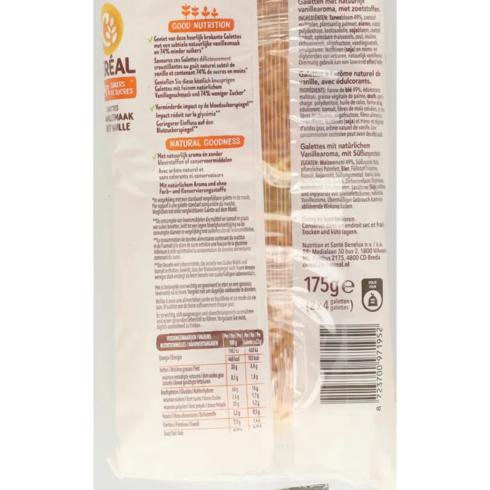 Discount 3x Galettes Vanillesmaak 175 gr Koek