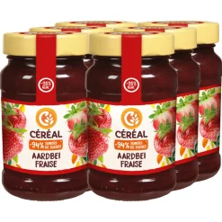 Beleg<Céréal 6x Jam Aardbeien 270 gr