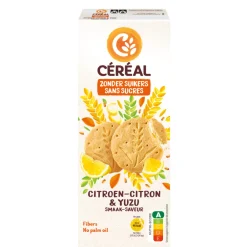 Koek<Céréal 3x Koekjes Citroen & Yuzu 132 gr