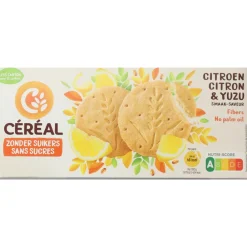 Koek<Céréal 3x Koekjes Citroen & Yuzu 132 gr