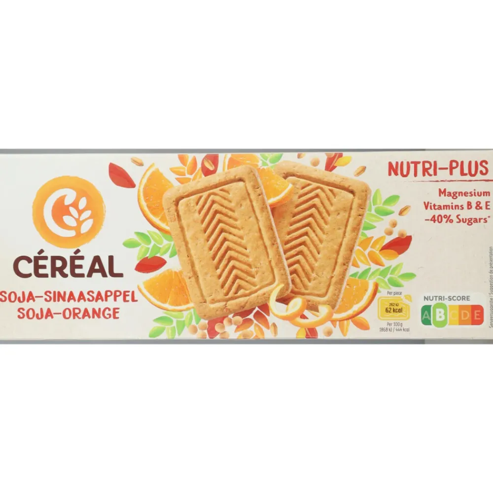 3x Koekjes Soja-Sinaasappel 280 gr^Céréal New