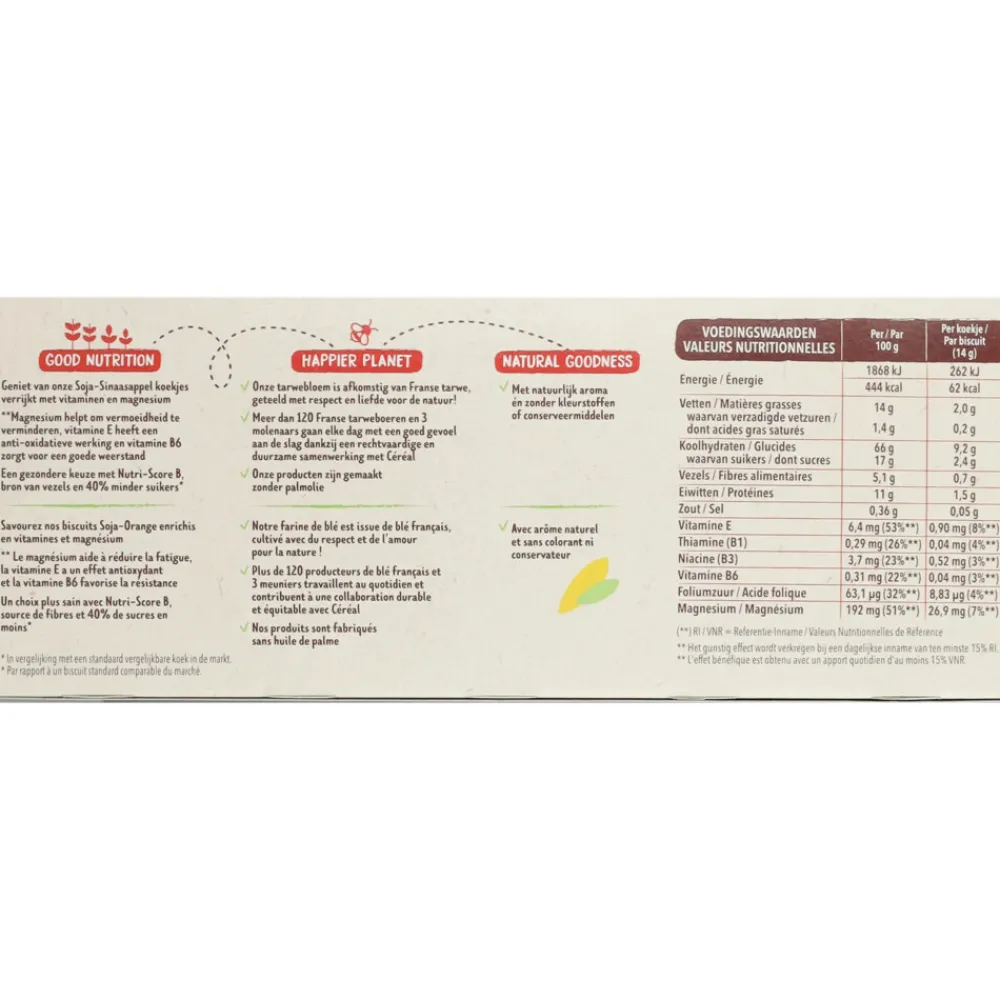 3x Koekjes Soja-Sinaasappel 280 gr^Céréal New