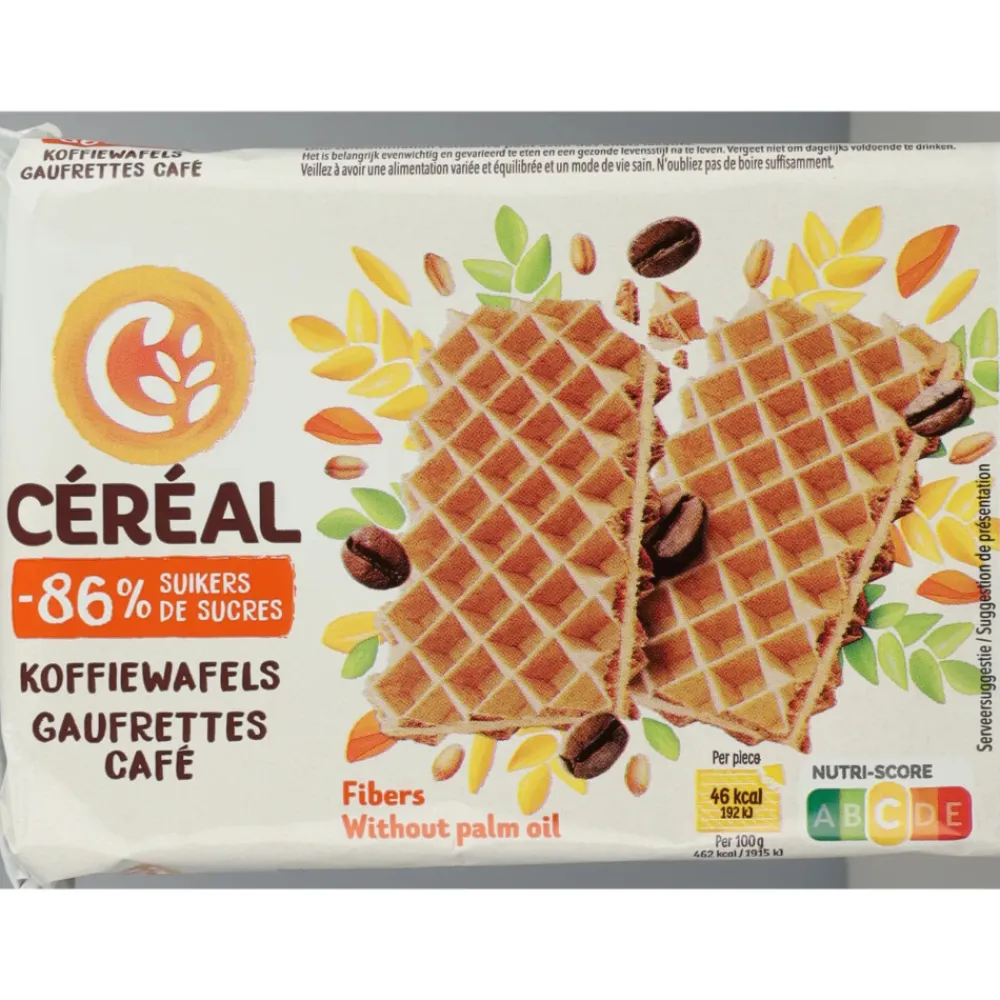 3x Koffiewafels 90 gr^Céréal Discount