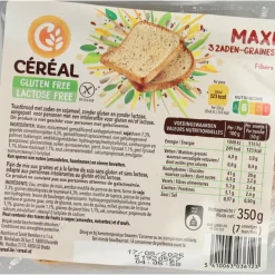 Brood & Crackers|Lactosevrij<Céréal 3x Maxi Brood 3 Zaden Glutenvrij En Lactosevrij 350 gr