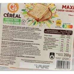 6x Maxi Brood 3 Zaden Glutenvrij En Lactosevrij 350 gr^Céréal Sale