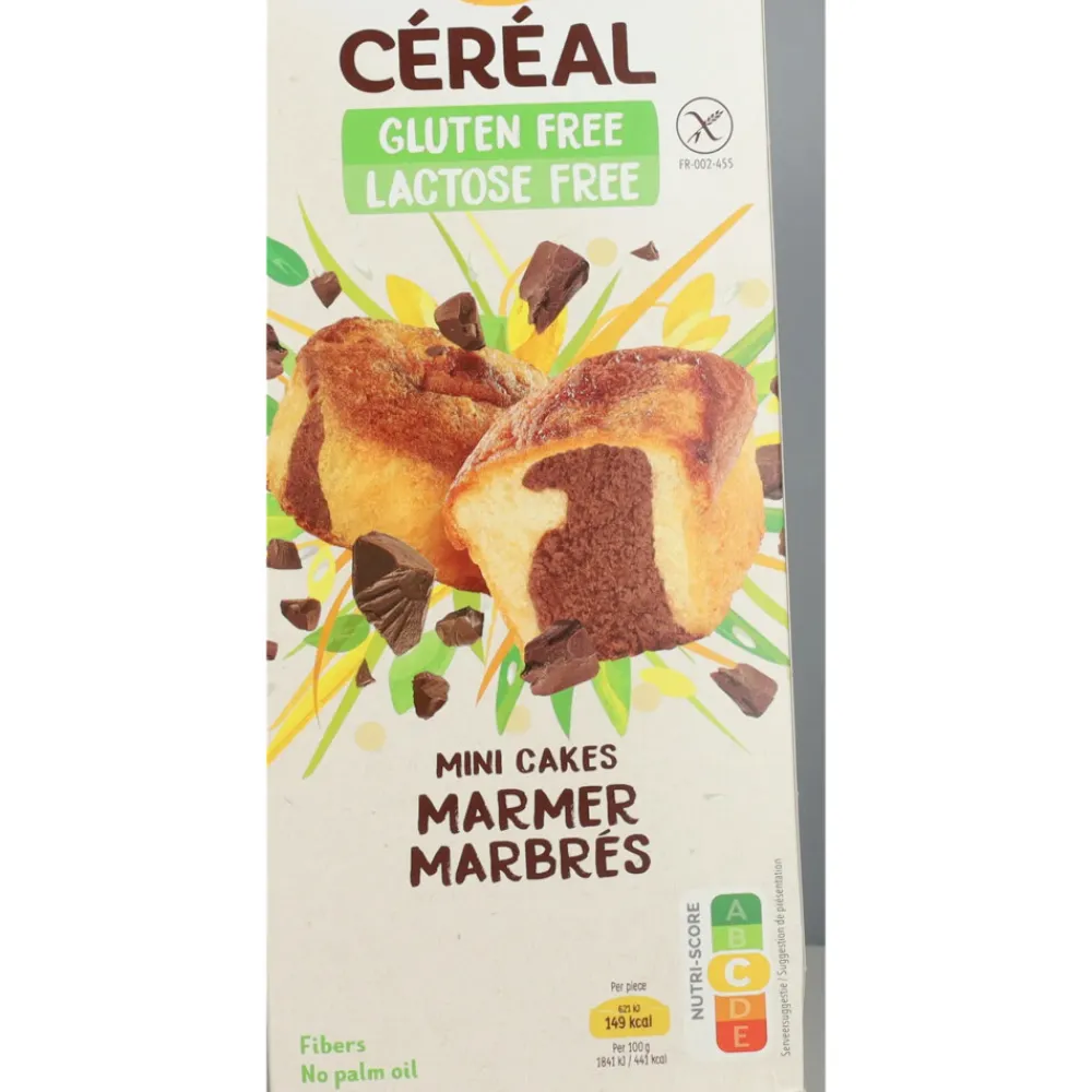Discount 3x Mini Cakes Marmer Glutenvrij en Lactosevrij 200 gr Glutenvrij|Lactosevrij