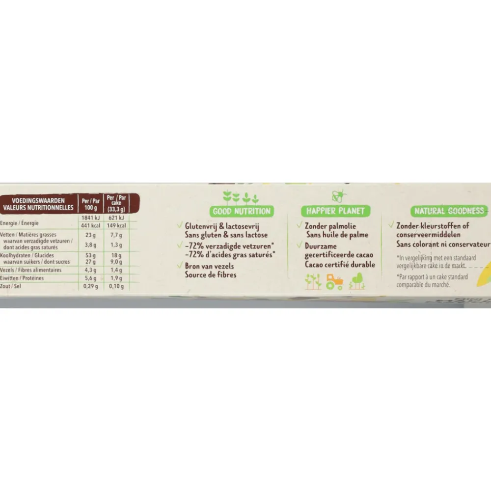 Discount 3x Mini Cakes Marmer Glutenvrij en Lactosevrij 200 gr Glutenvrij|Lactosevrij