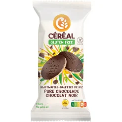 3x Rijstwafel Pure Chocolade 130 gr^Céréal New