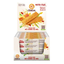 Koek|Snacks & Tussendoortjes<Céréal 24x Sesambar met Honing 50 gr