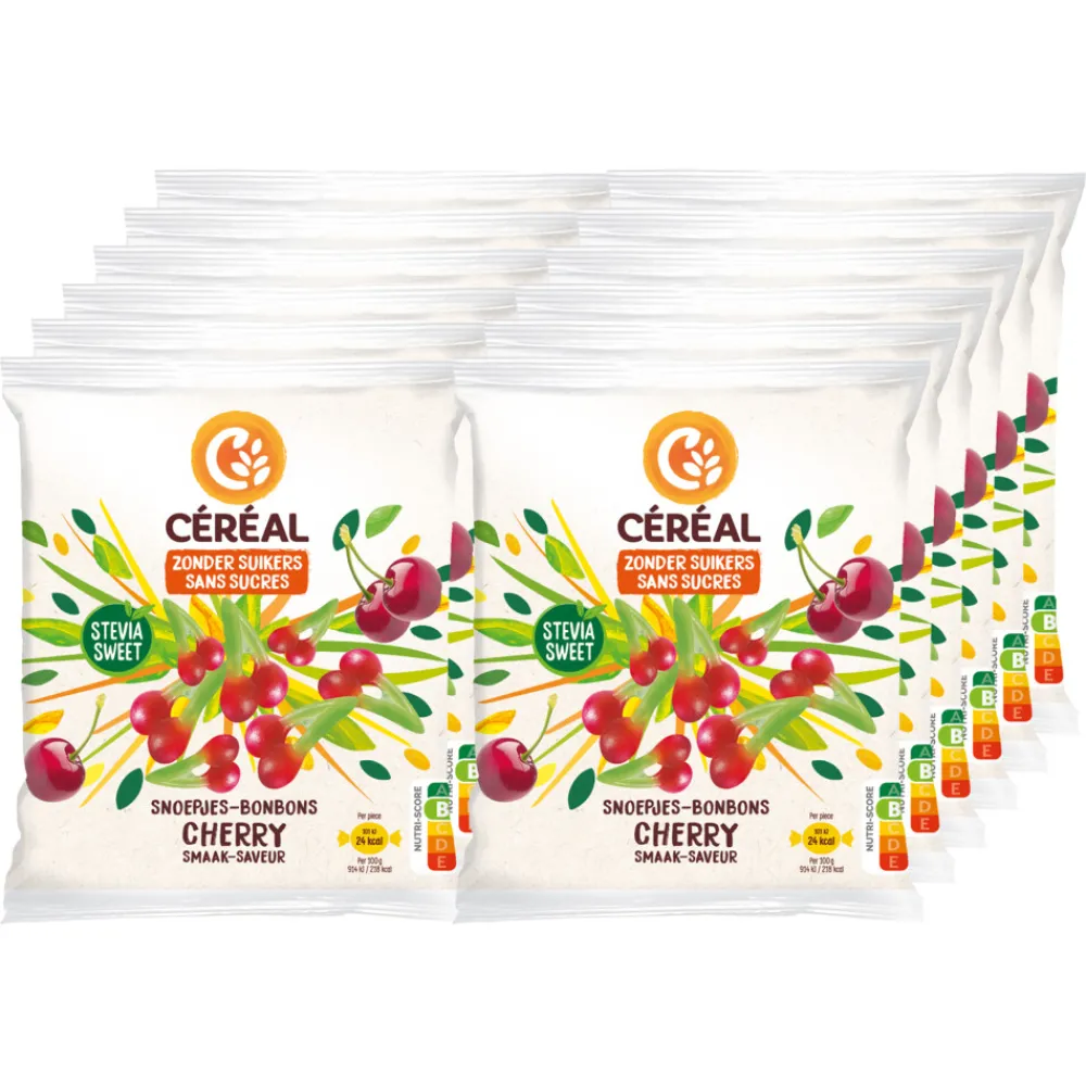 Snoep<Céréal 12x Snoepjes Kers 120 gr